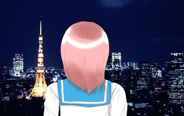 夜景を見て