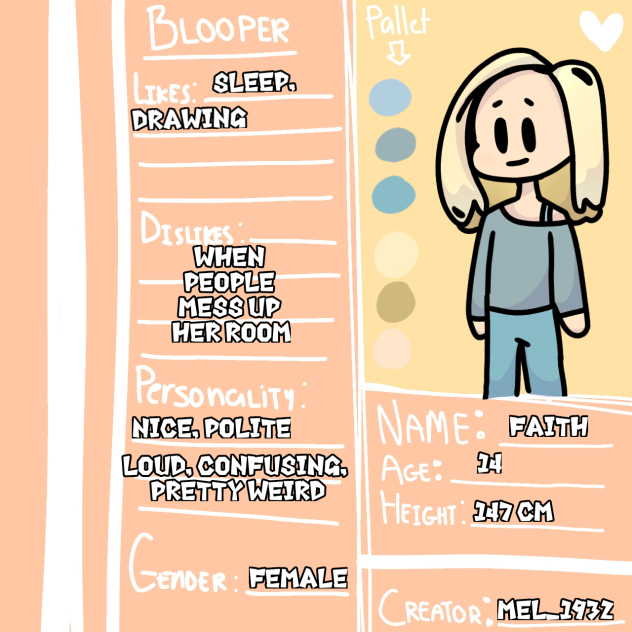 bloopers character entry