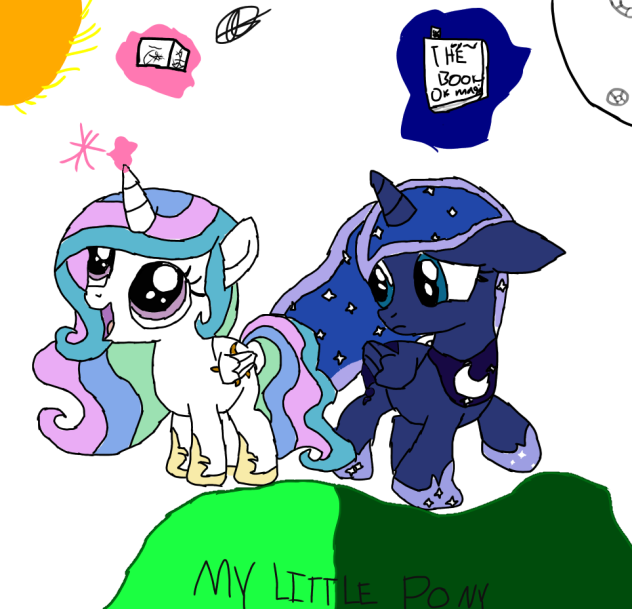 My little pony princess's Celestia ,Luna