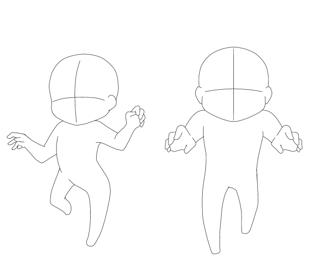 ゾンビのポーズ