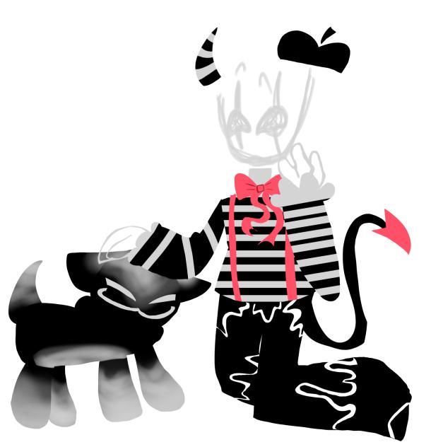 Mime petting a puppy I guess
