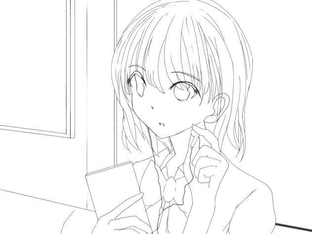 線画 背景あり Ibispaint 線画 背景あり Ibispaint