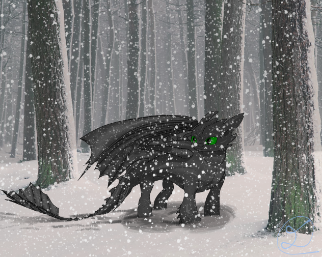 In the Winter Woods of Berk.