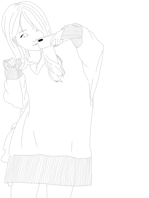 Song Ah Ri Lineart