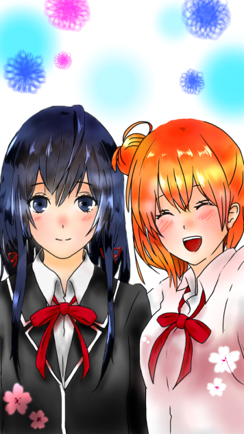 俺ガイル 女の子2人