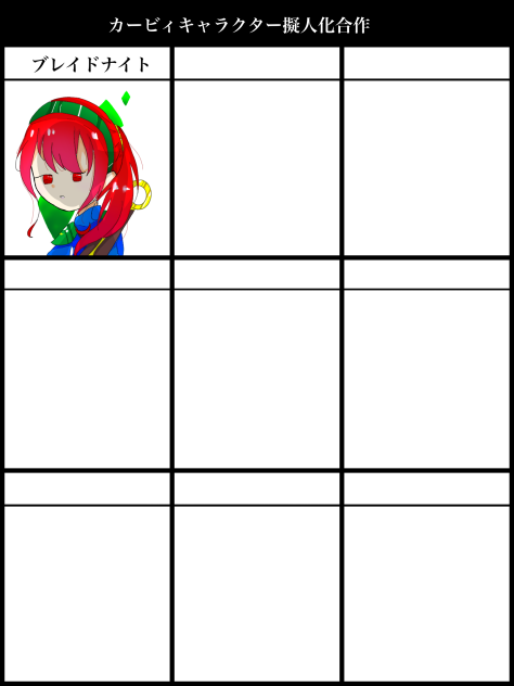 カービィキャラクター擬人化合作