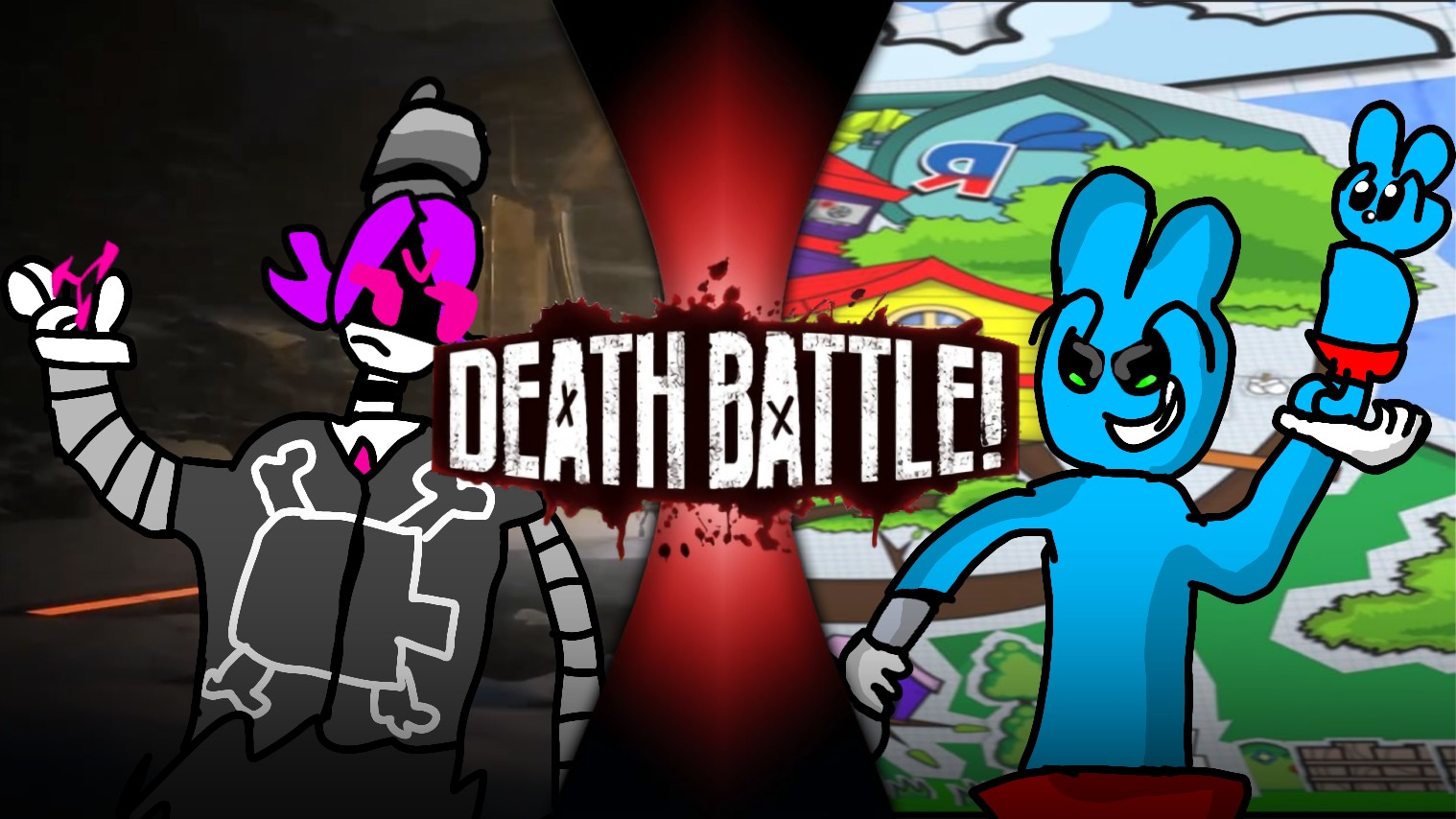 death battle uzi vs riggy - ibisPaint