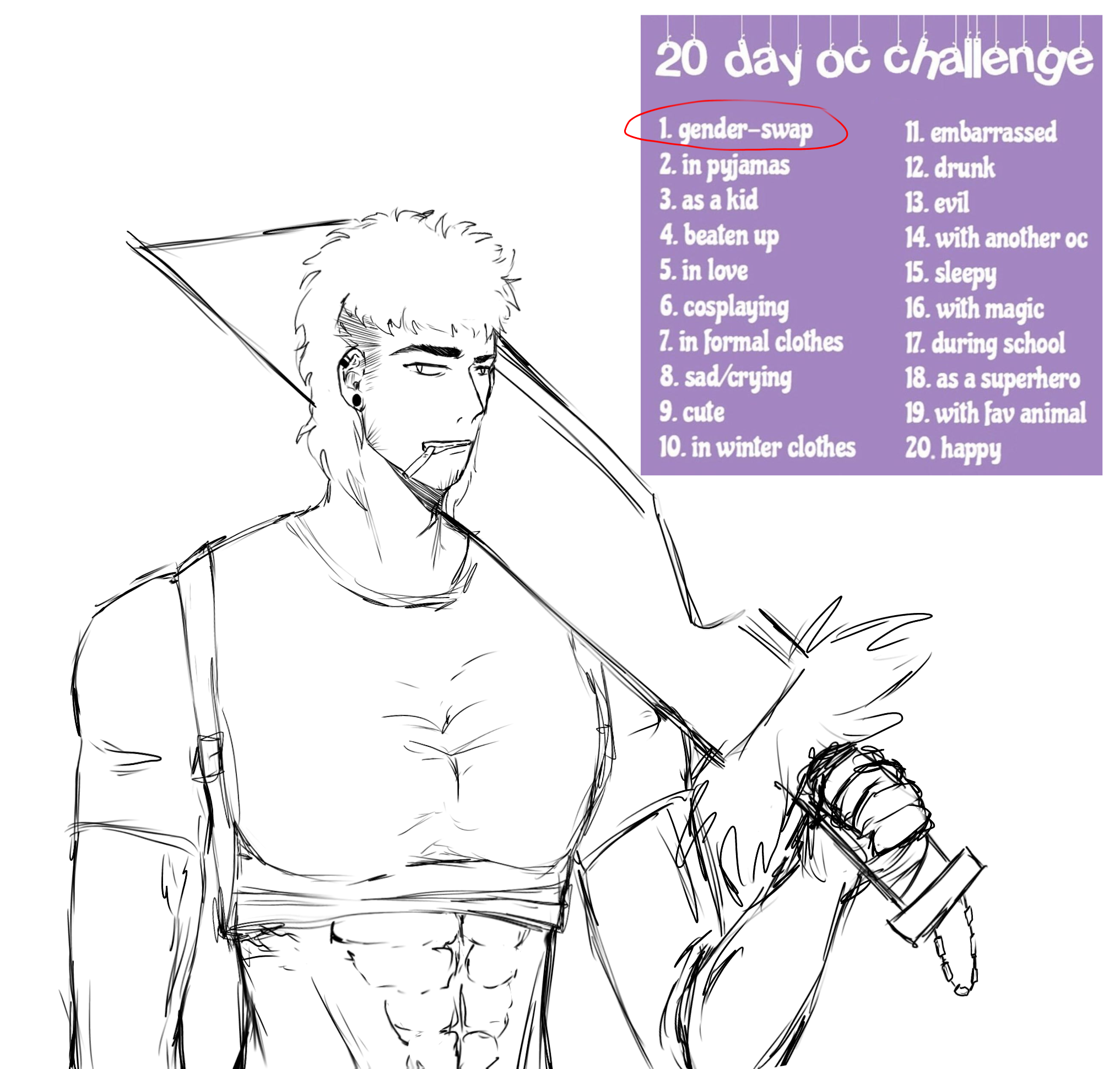 20 day oc challenge - Day 1 - ibisPaint