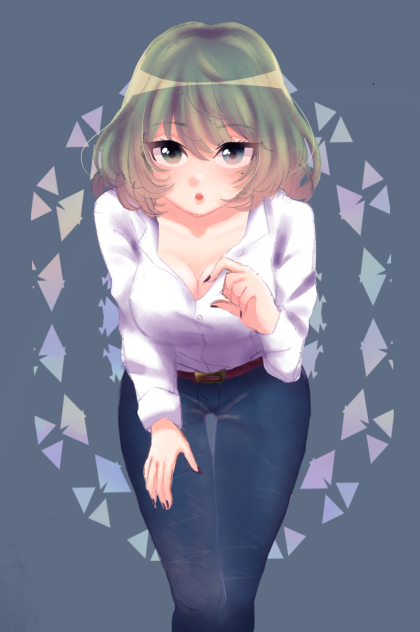 楓さん！胸元開きすぎですよ！