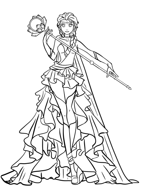 Magical girl Elsa