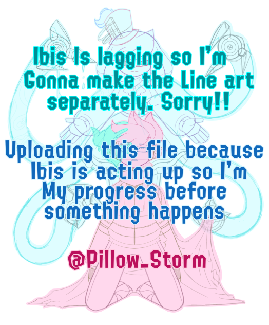 lineart + shading Bad Ending AU