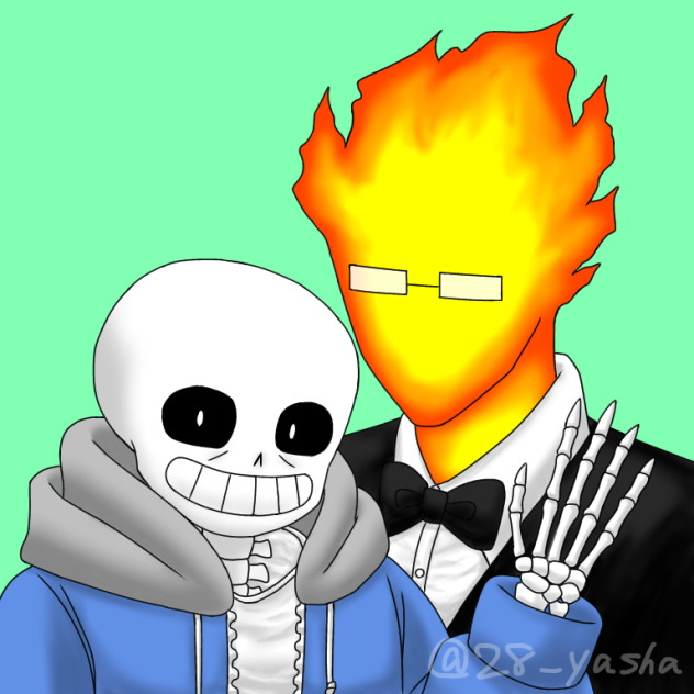 Undertale サンズとグリルビーさん2 ※サングリ(sansby)