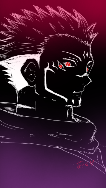 両面宿儺 ラフ - ibisPaint
