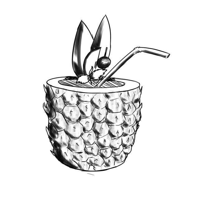 IBM4205 pineapple drink