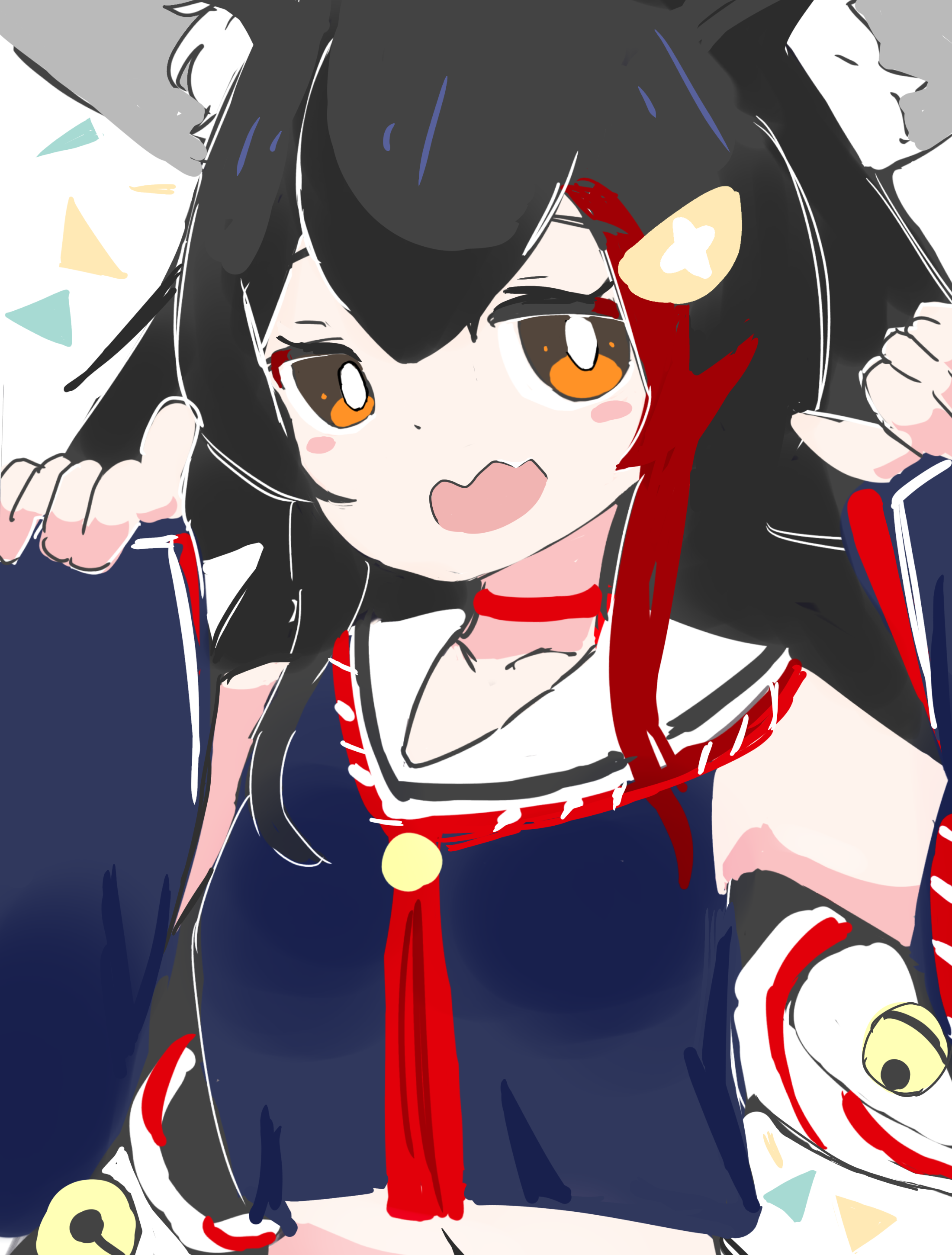 みおーん絵 大神ミオ SP ホロライブ】#みおーん絵 大神ミオ【金箔サイン/SP】 - メルカリ