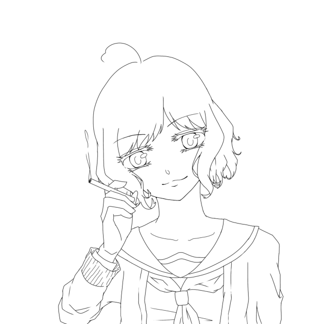 線画80