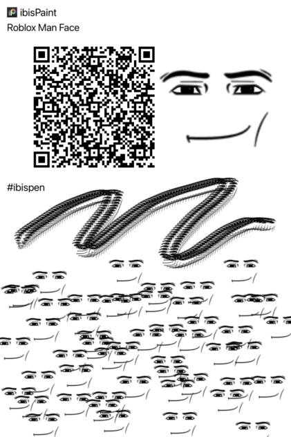 Roblox Man Face Brush - ibisPaint