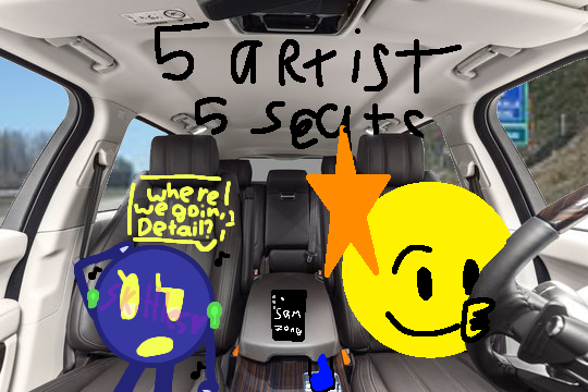 5 artists 5 seats!
