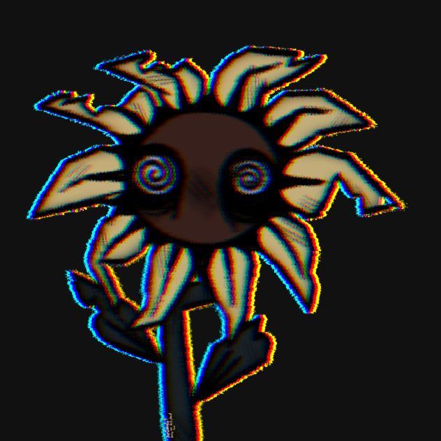 traumatized flower or something