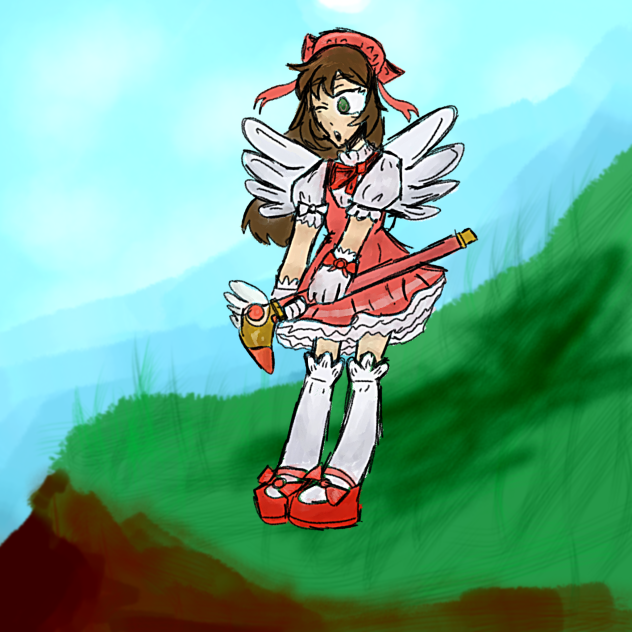 omg my oc in Sakura cardcaptor real