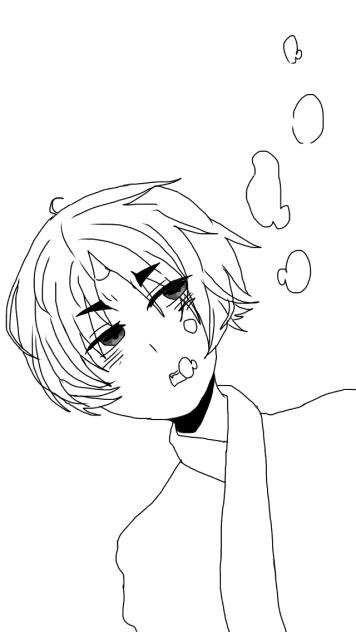 鬼灯様 線画もどき