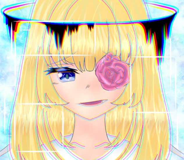 栄光あかりちゃんの線画