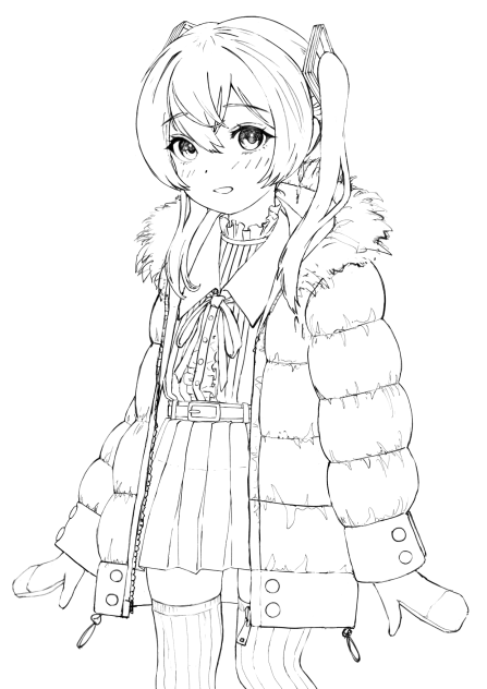 地雷系ロリミク　塗り絵