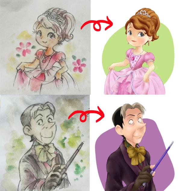 アナログ絵をアイビスで公式に近付ける遊び