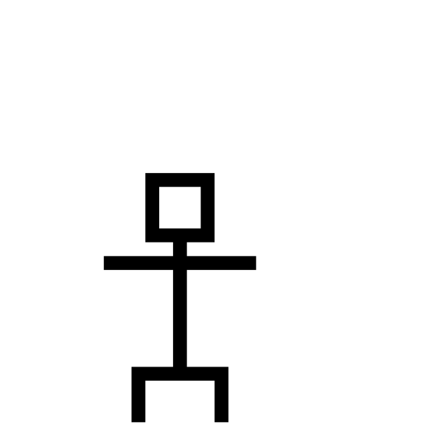 ジャンプする棒人間