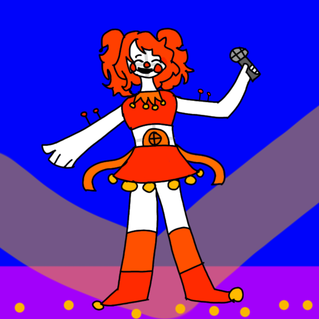 Circus Baby that I drew after school