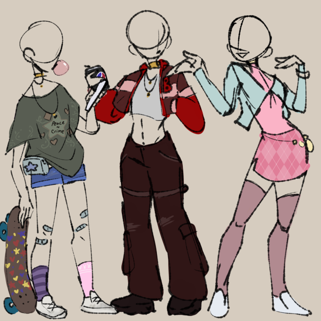 3 very different styles - ibisPaint