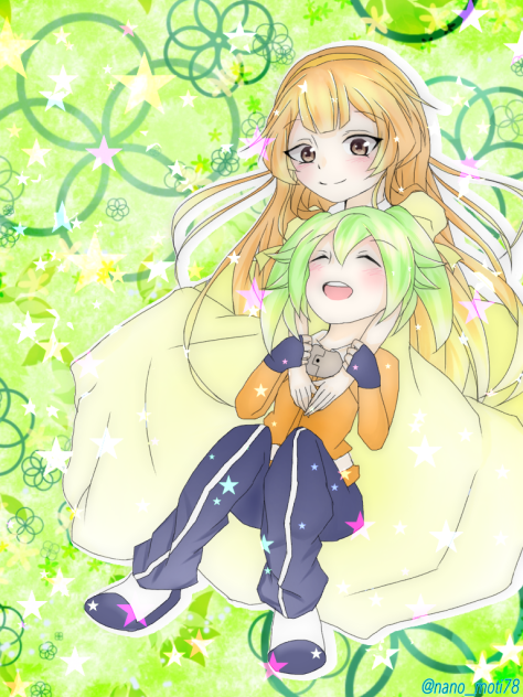 黄名子とフェイ - ibisPaint