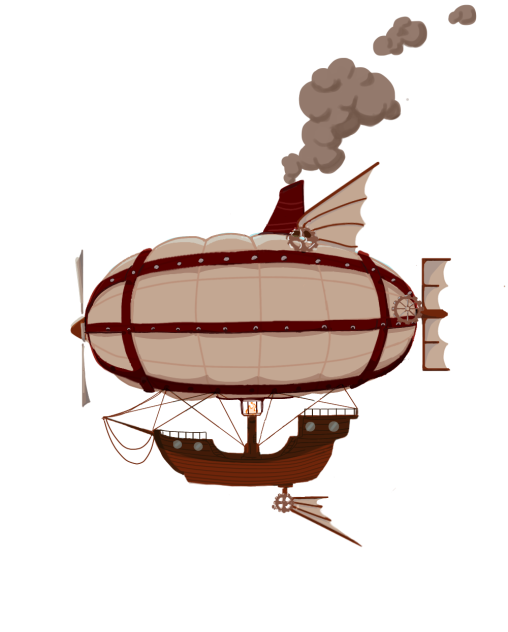 Steampunk airship