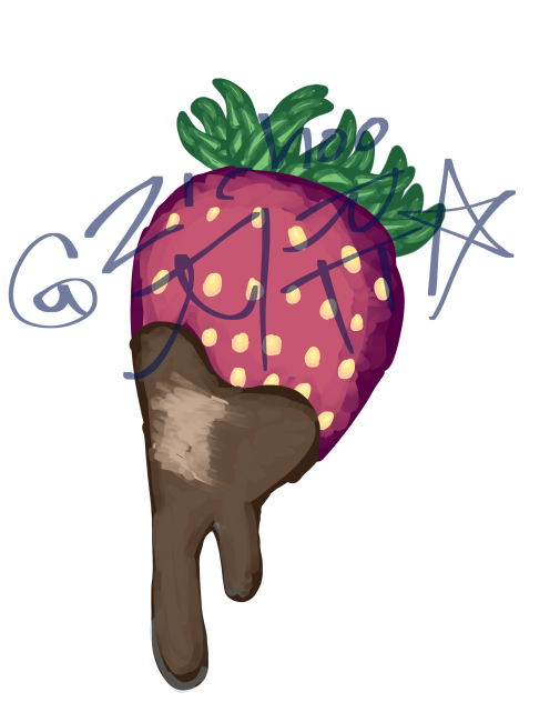 why is the strawberry dipped in caca😡
