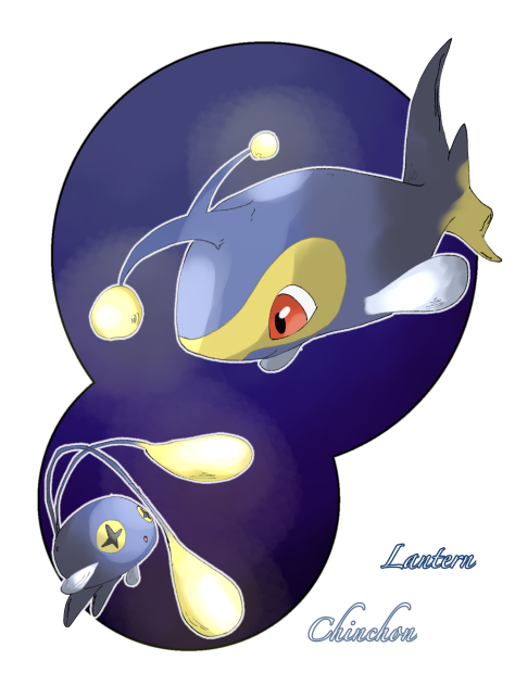 ランターンとチョンチー - ibisPaint