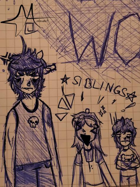 Afton siblings (a sketch from school)