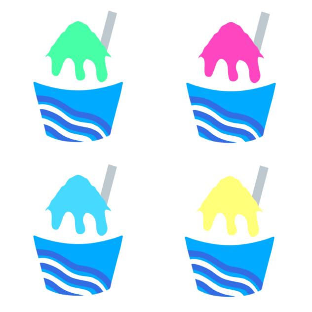 Shaved ice stickers