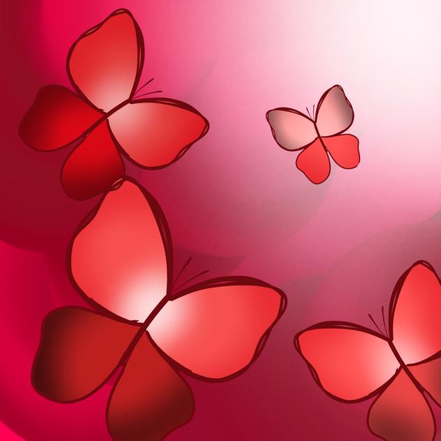 butterfly's red