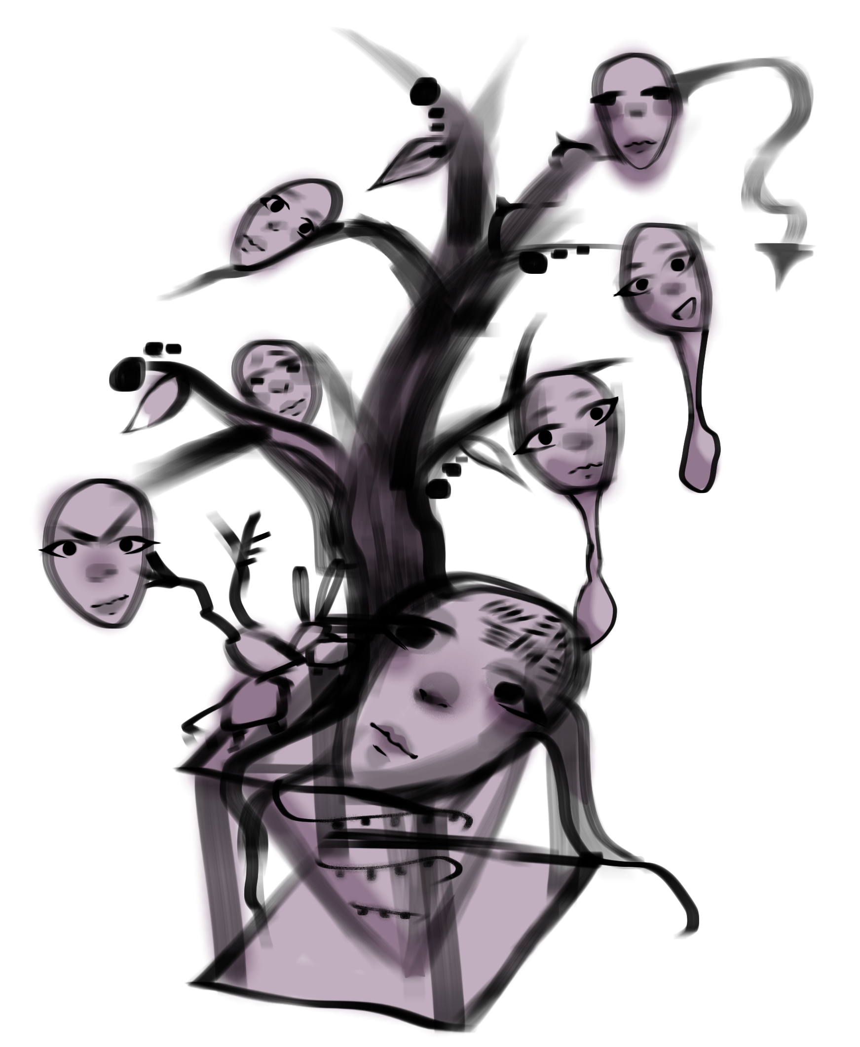 Planning for a sculpture ibisPaint