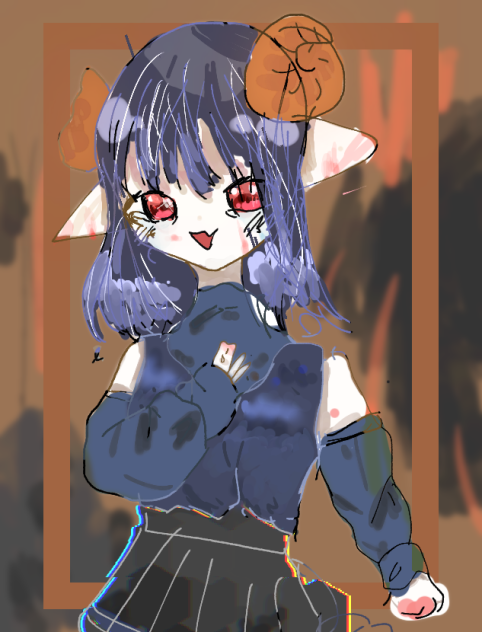 涙こらえて ibisPaint