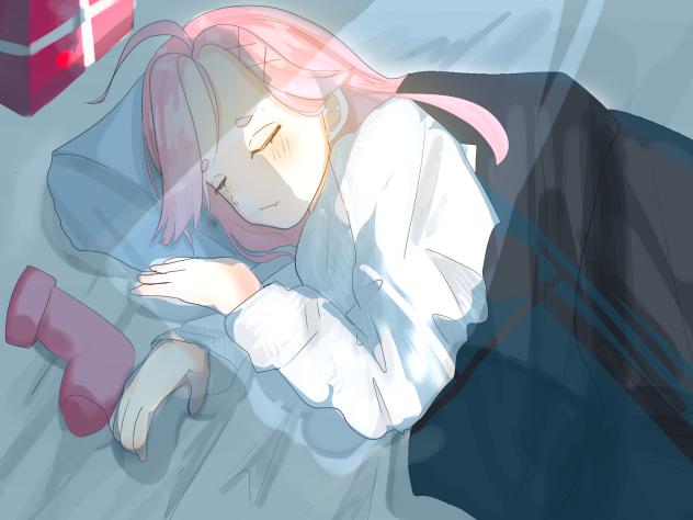 朝だよ