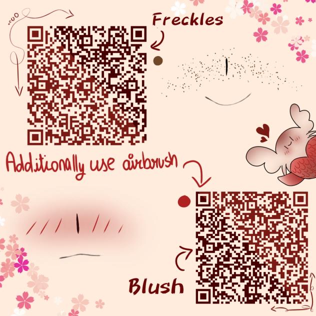 Freckles and blushes 🖌️