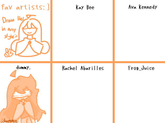 Favorite Artist Thing!