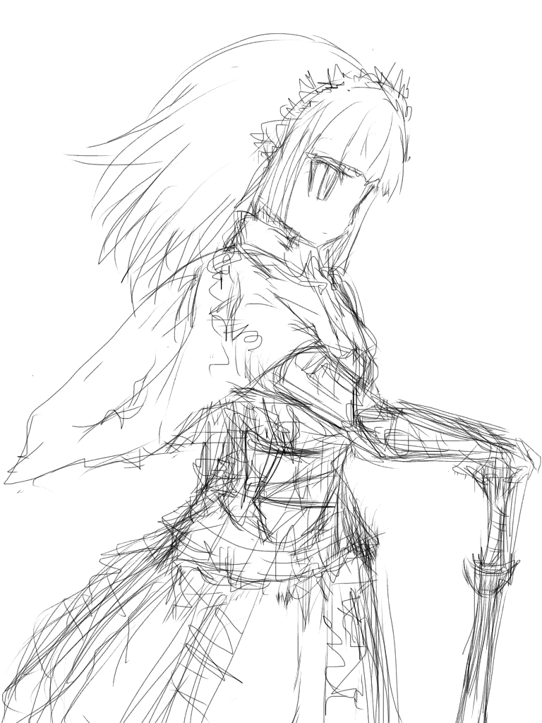 隻腕の騎士姫 Ibispaint