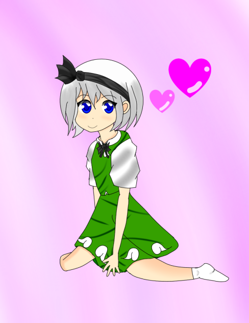 お座り妖夢ちゃん