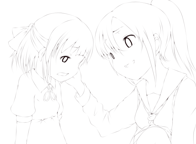 sister has gone(lineart)