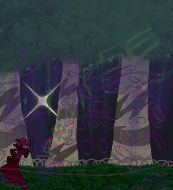 Alastor running from h i m.