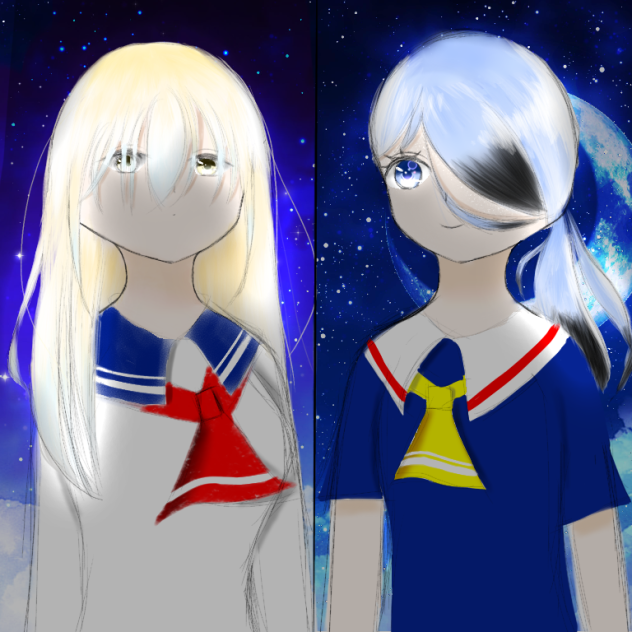 女子2人（色あり）