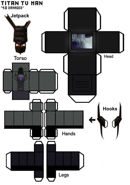 Tv man titan 1.0 (Damaged) papercraft