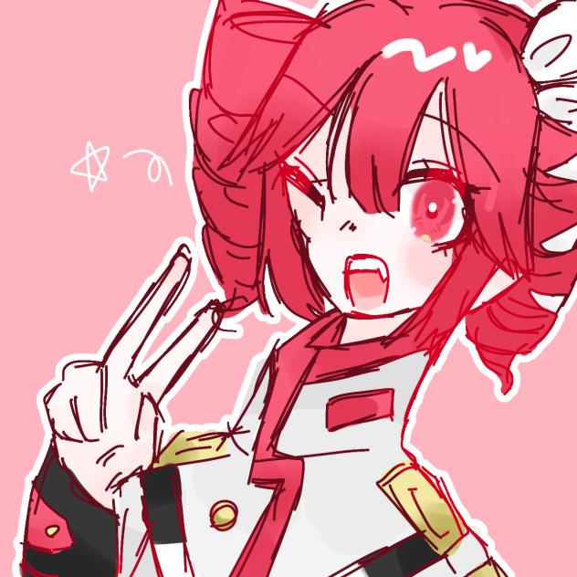 ピースしてる人 いやキメラ